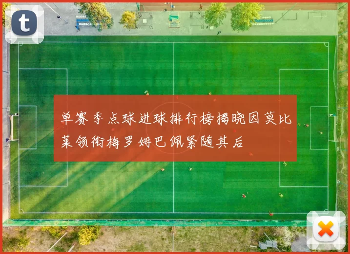 单赛季点球进球排行榜揭晓因莫比莱领衔梅罗姆巴佩紧随其后